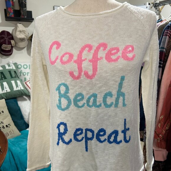 Lilly Pulitzer “Coffee Beach Repeat” Sweater – XS – Lightweight Knit Pullover - Picture 2 of 9